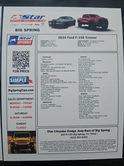 2024 Ford F-150 Tremor